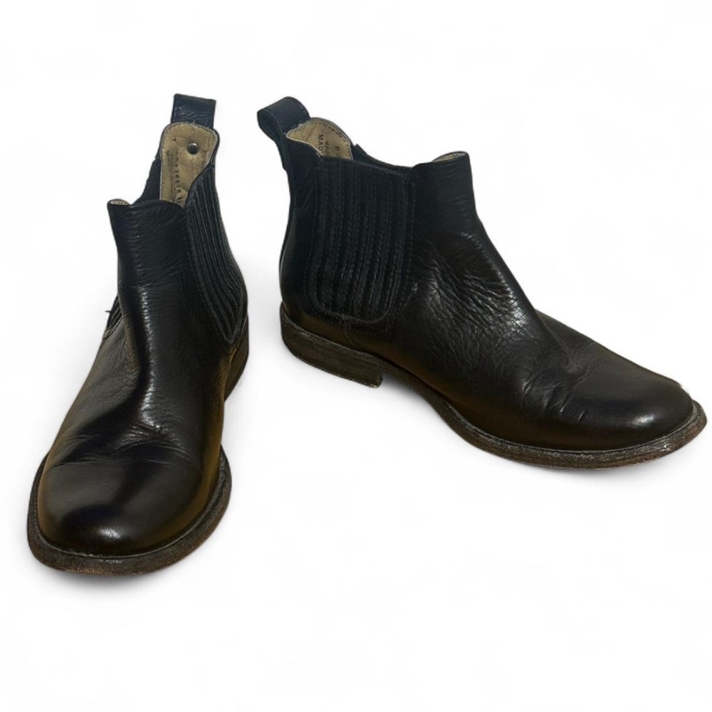 💜 Frye Black Leather Chelsea Ankle Boot (7)